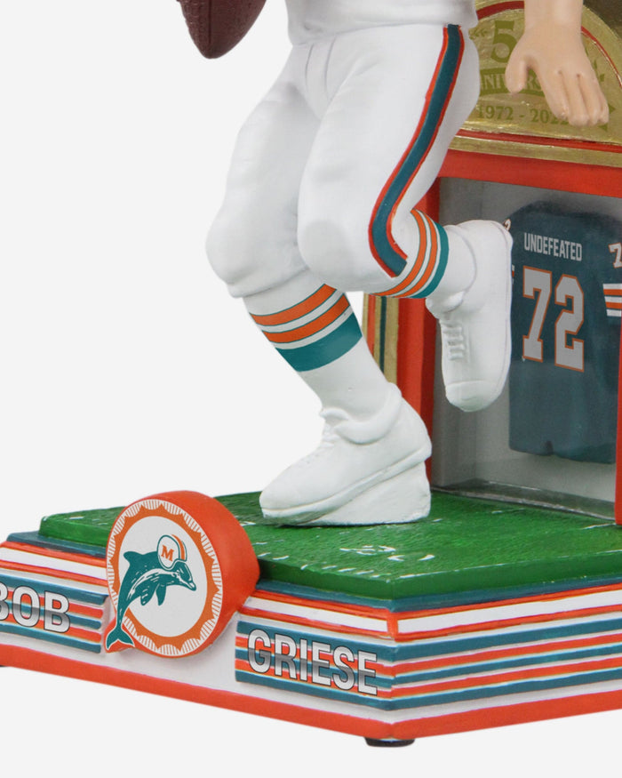 Bob Griese Miami Dolphins 1972 Perfect Season 50th Anniversary Bobblehead FOCO - FOCO.com