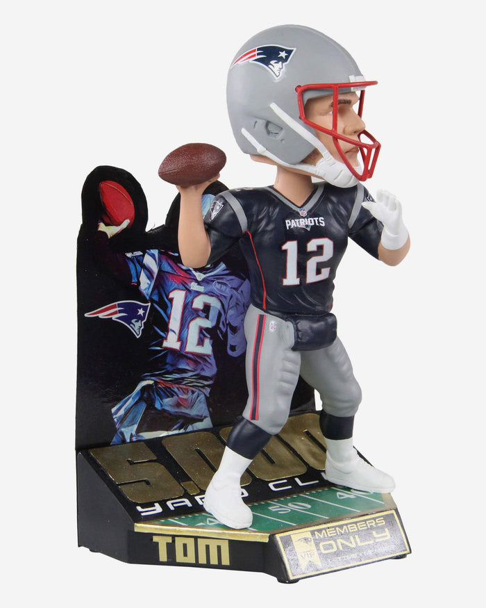 Tom Brady New England Patriots 5000 Passing Yard Bobblehead FOCO - FOCO.com