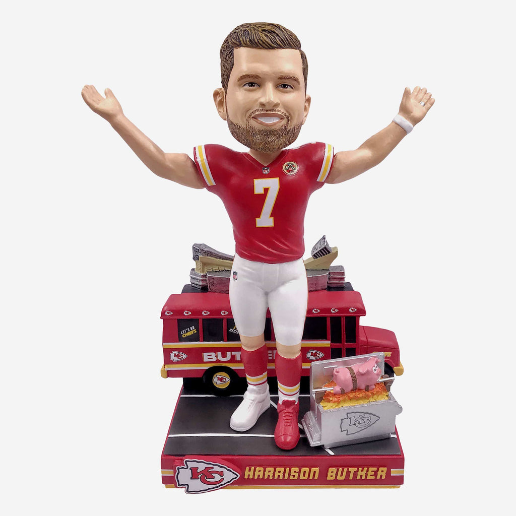 Harrison Butker Kansas City Chiefs Ambassador BBQ Tailgate Bobblehead FOCO - FOCO.com