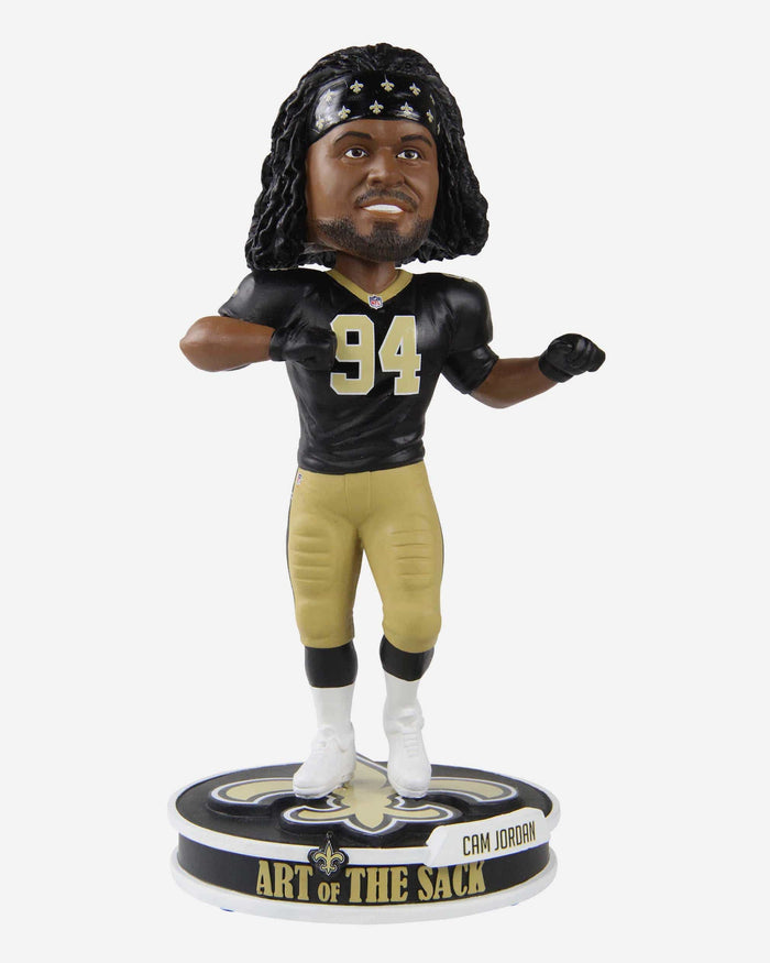 Cam Jordan New Orleans Saints Art Of The Sack Bobblehead FOCO - FOCO.com