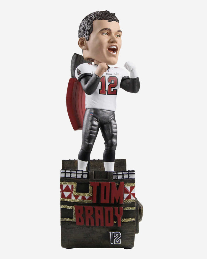Tom Brady Tampa Bay Buccaneers Super Bowl LV Champions Big 3 Bobblehead FOCO - FOCO.com
