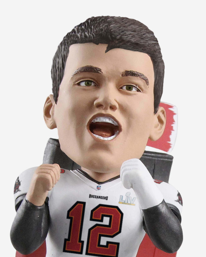 Tom Brady Tampa Bay Buccaneers Super Bowl LV Champions Big 3 Bobblehead FOCO - FOCO.com