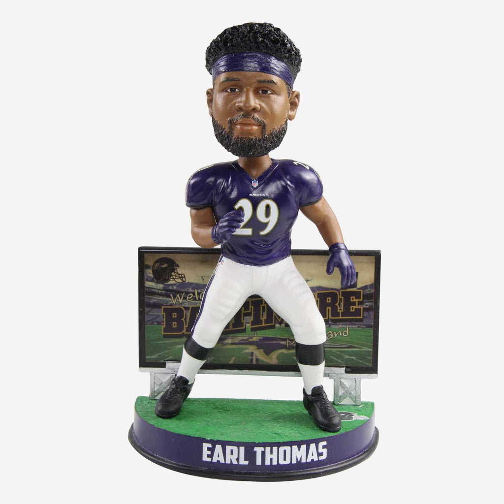 Earl Thomas Baltimore Ravens Billboard Bobblehead FOCO - FOCO.com