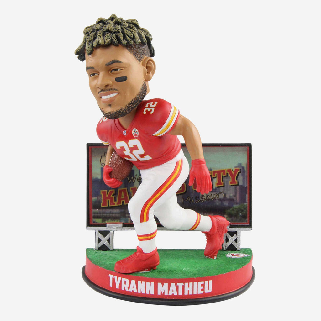Tyrann Mathieu Kansas City Chiefs Billboard Bobblehead FOCO - FOCO.com