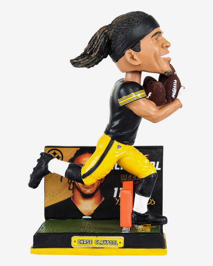 Chase Claypool Pittsburgh Steelers Four Touchdown Game Bobblehead FOCO - FOCO.com