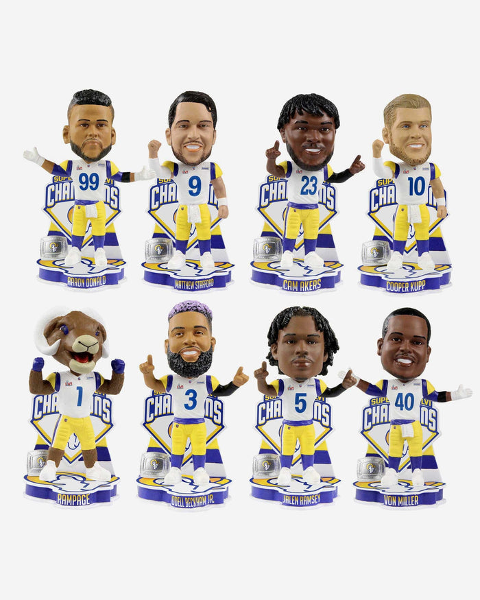 Los Angeles Rams Super Bowl LVI Champions Mini Bobblehead Boxed Set FOCO - FOCO.com