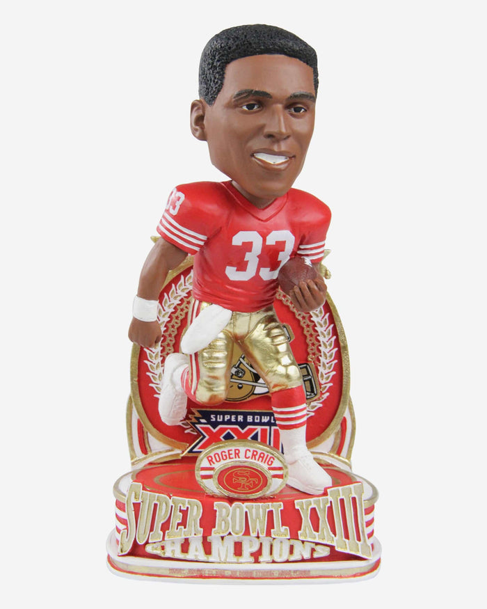 Roger Craig San Francisco 49ers Super Bowl XXIII Champions Commemorative Bobblehead FOCO - FOCO.com