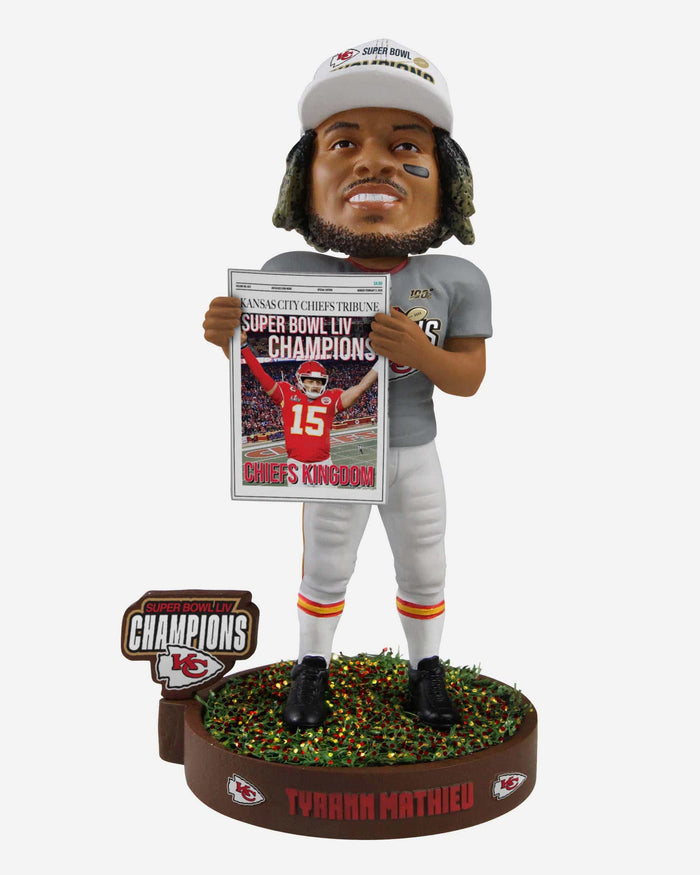 Tyrann Mathieu Kansas City Chiefs Celebration Bobblehead FOCO - FOCO.com