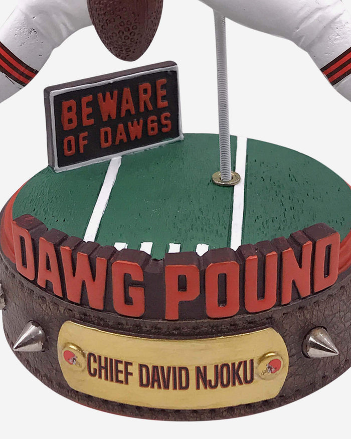David Njoku Cleveland Browns Chief of the Dawg Pound Bobblehead FOCO - FOCO.com