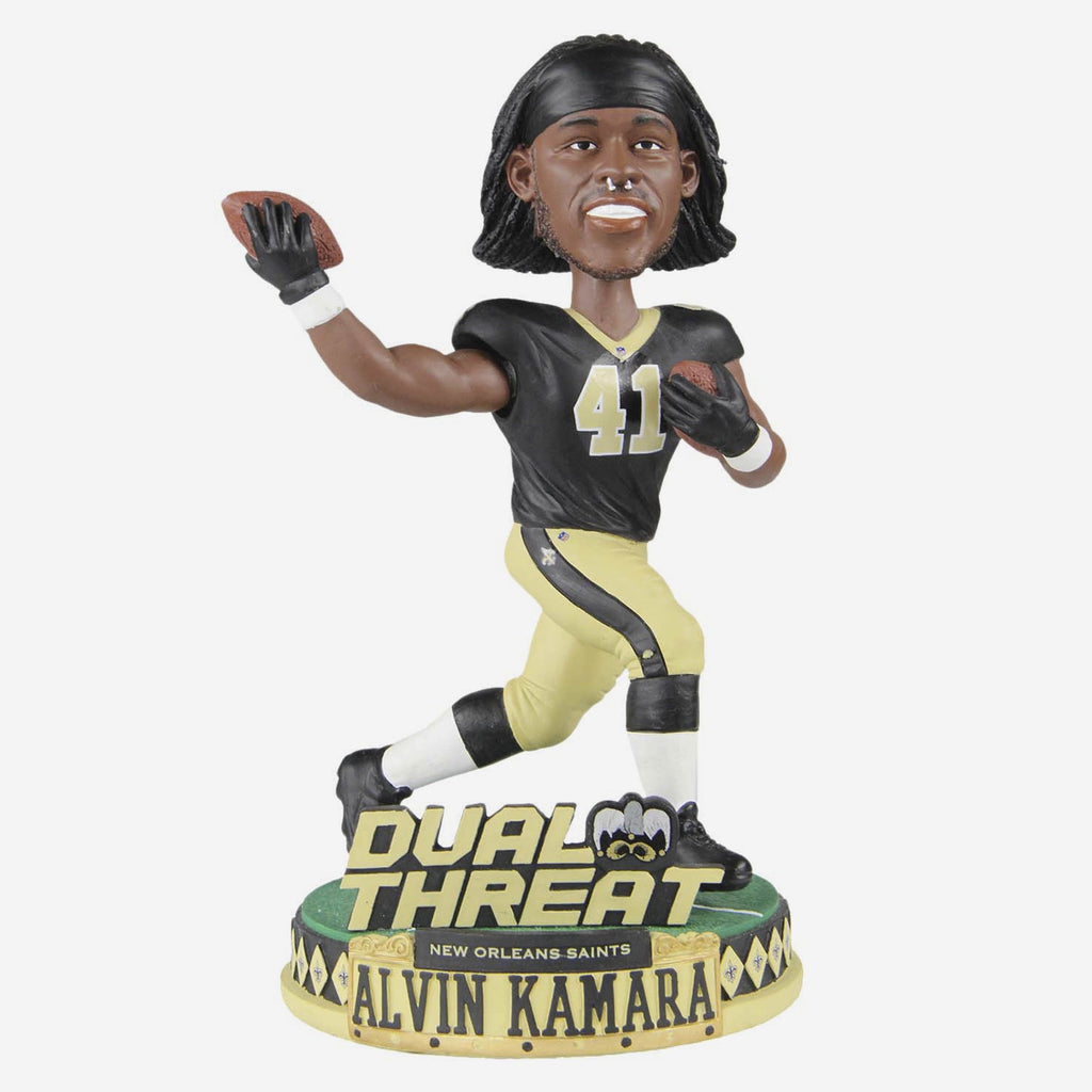 Alvin Kamara New Orleans Saints Dual Threat Bobblehead FOCO - FOCO.com