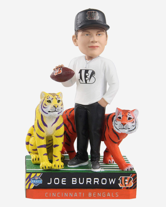 Joe Burrow Cincinnati Bengals 2020 Draft Pick Bobblehead FOCO - FOCO.com