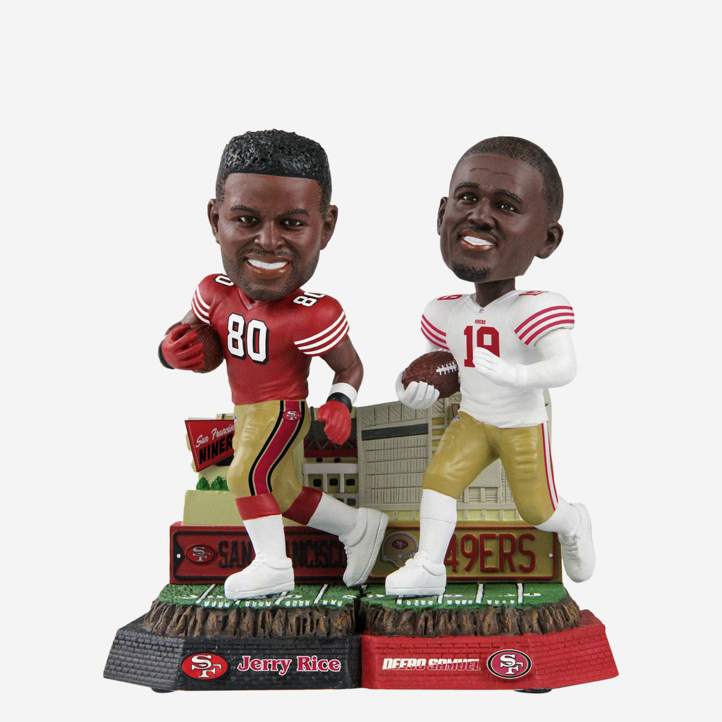 Jerry Rice & Deebo Samuel San Francisco 49ers Then And Now Bobblehead FOCO - FOCO.com