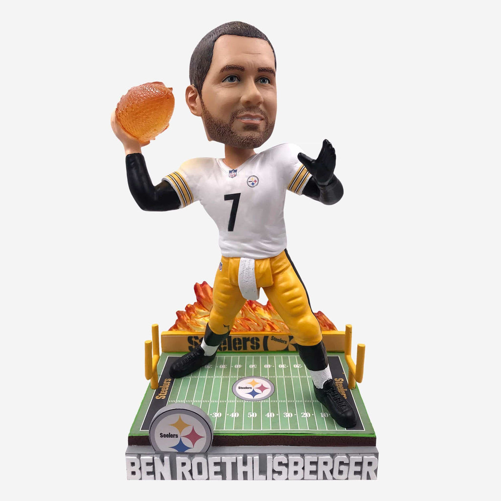Ben Roethlisberger Pittsburgh Steelers On Fire Bobblehead FOCO - FOCO.com