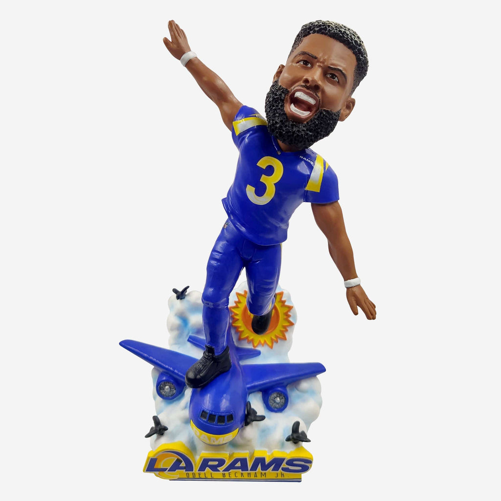 Odell Beckham Jr Los Angeles Rams Flying High Bobblehead FOCO - FOCO.com