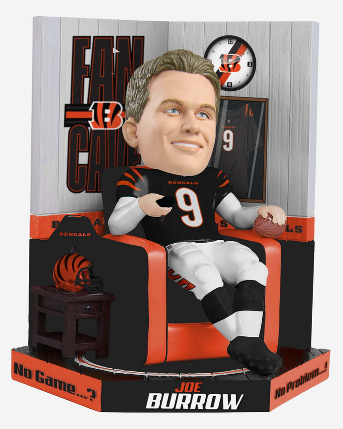 Joe Burrow Cincinnati Bengals Fancave Bobblehead FOCO - FOCO.com