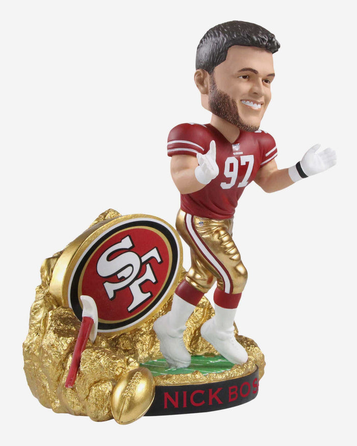 Nick Bosa San Francisco 49ers Gold Rush Bobblehead FOCO - FOCO.com