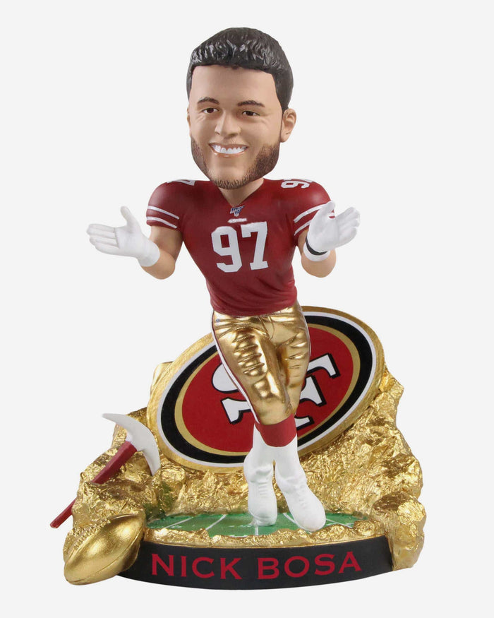 Nick Bosa San Francisco 49ers Gold Rush Bobblehead FOCO - FOCO.com