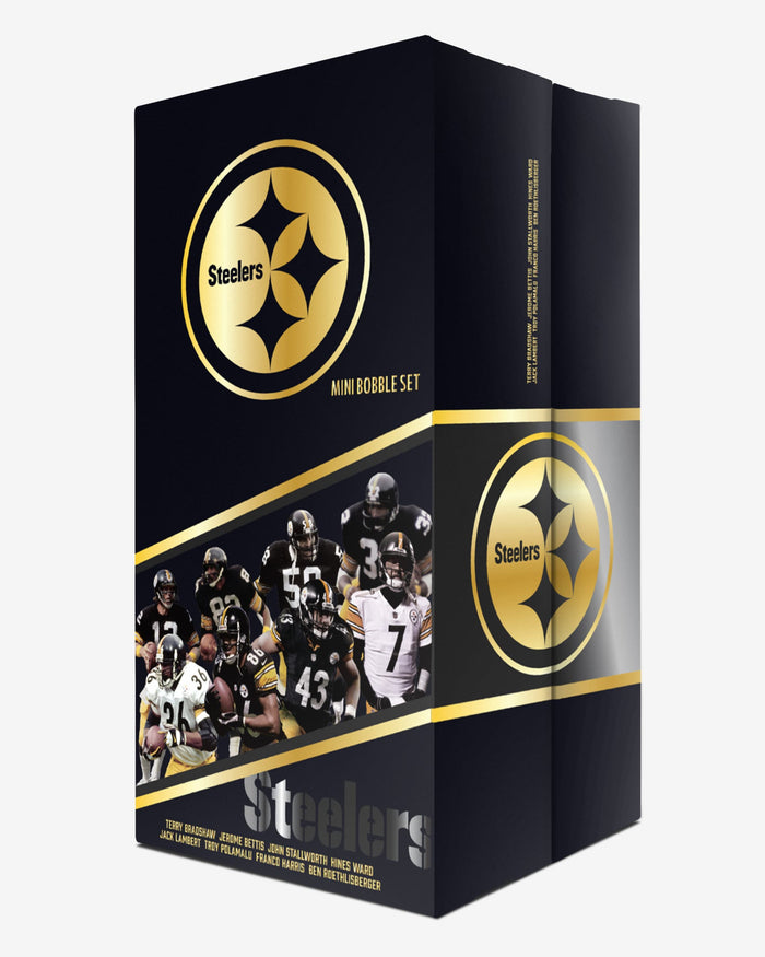 Pittsburgh Steelers Gridiron Legends Mini Bobblehead Boxed Set FOCO - FOCO.com