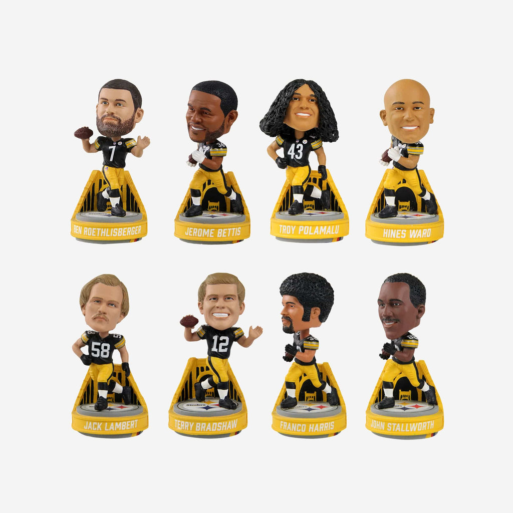 Pittsburgh Steelers Gridiron Legends Mini Bobblehead Boxed Set FOCO - FOCO.com