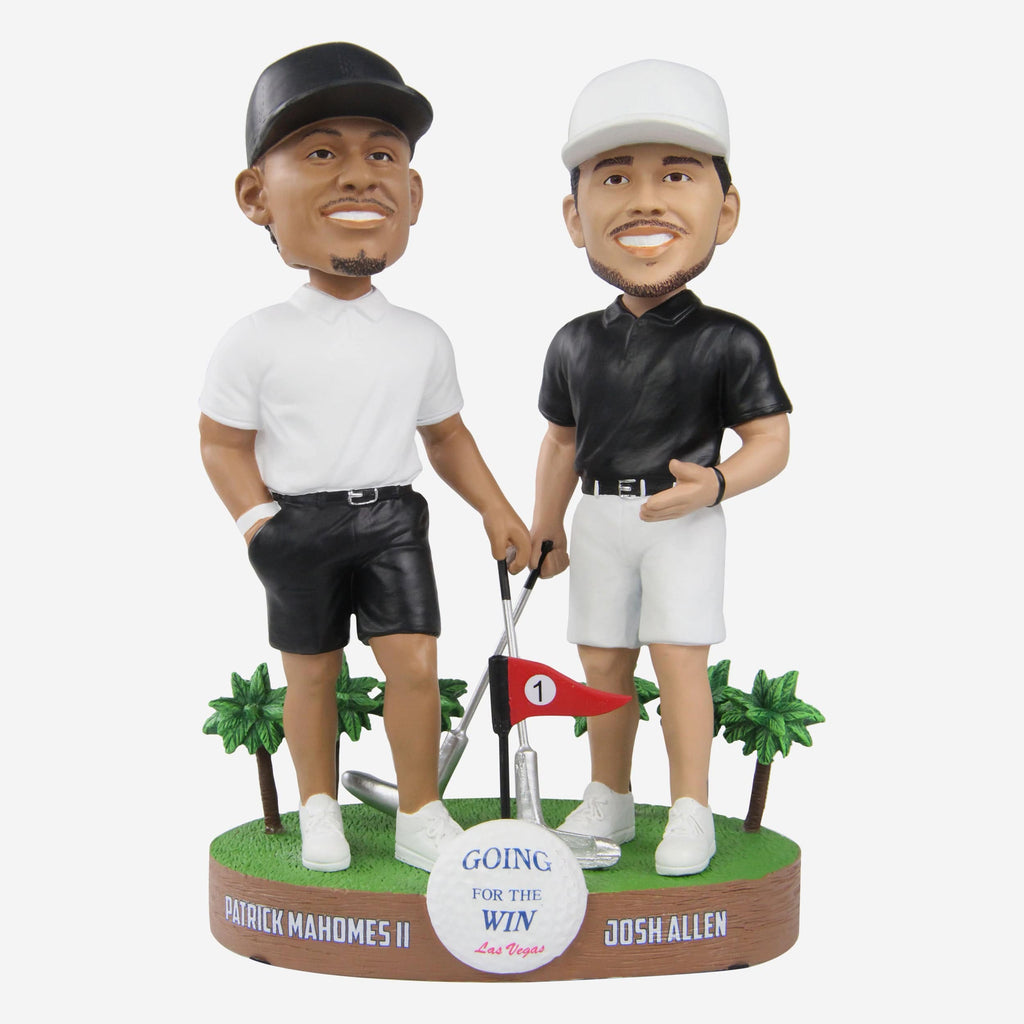 Patrick Mahomes & Josh Allen Golf Dual Bobblehead FOCO - FOCO.com