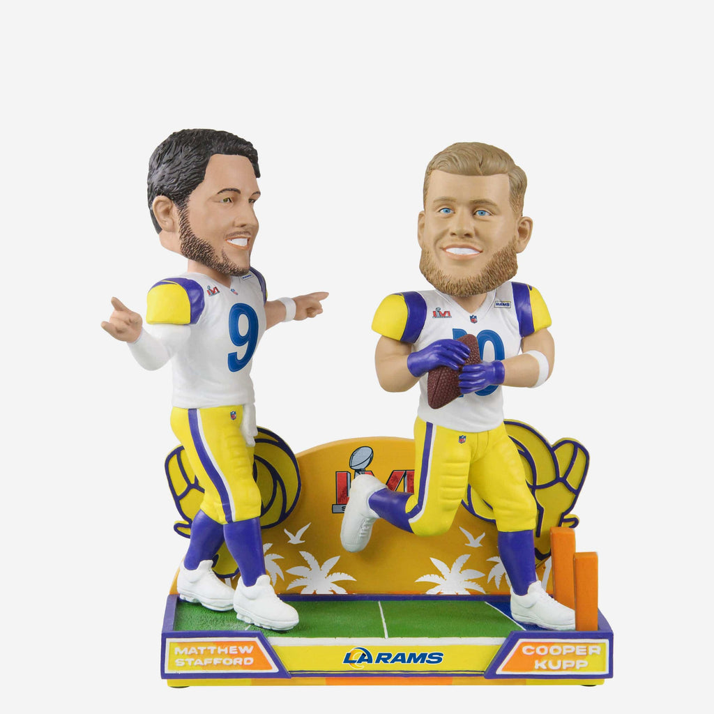 Matthew Stafford Cooper Kupp Los Angeles Rams Game Winning Touchdown Dual Bobblehead FOCO - FOCO.com