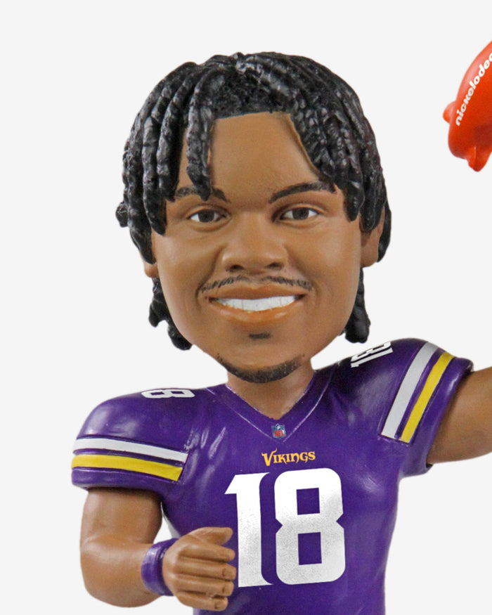 Justin Jefferson Minnesota Vikings Nickelodeon NVP Bobblehead FOCO - FOCO.com