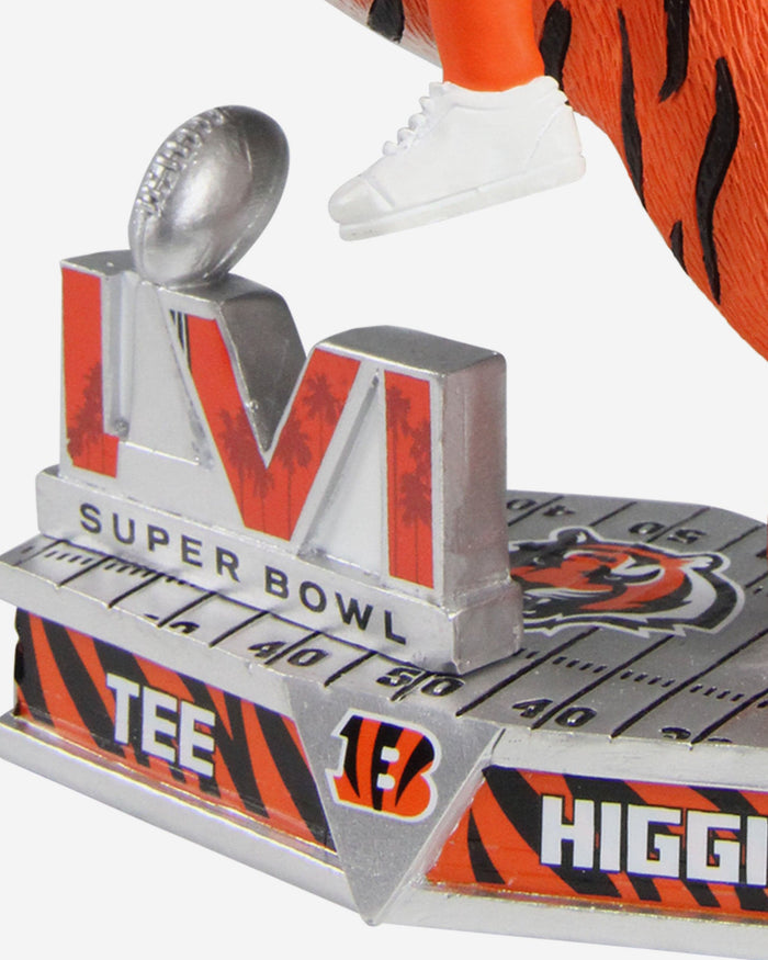 Tee Higgins Cincinnati Bengals Riding Tiger Bobblehead FOCO - FOCO.com