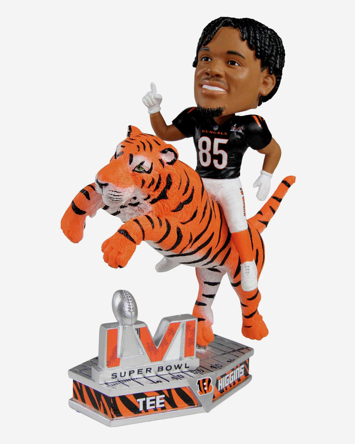Tee Higgins Cincinnati Bengals Riding Tiger Bobblehead FOCO - FOCO.com
