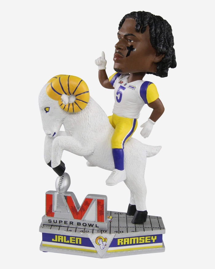 Jalen Ramsey Los Angeles Rams Riding Ram Bobblehead FOCO - FOCO.com
