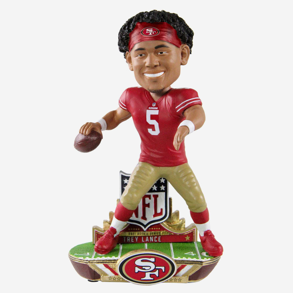 Trey Lance San Francisco 49ers NFL 2021 Rookie Series Bobblehead FOCO - FOCO.com