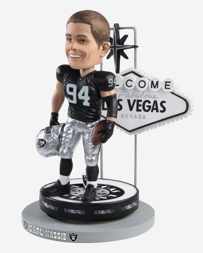 Carl Nassib Las Vegas Raiders Sign Bobblehead FOCO - FOCO.com