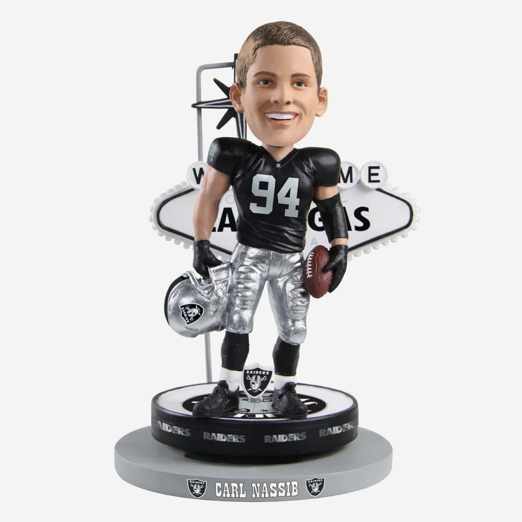 Carl Nassib Las Vegas Raiders Sign Bobblehead FOCO - FOCO.com