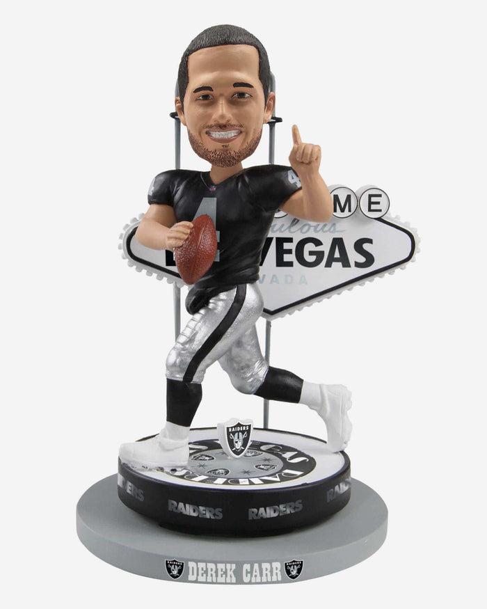 Derek Carr Las Vegas Raiders Welcome Sign Bobblehead FOCO - FOCO.com