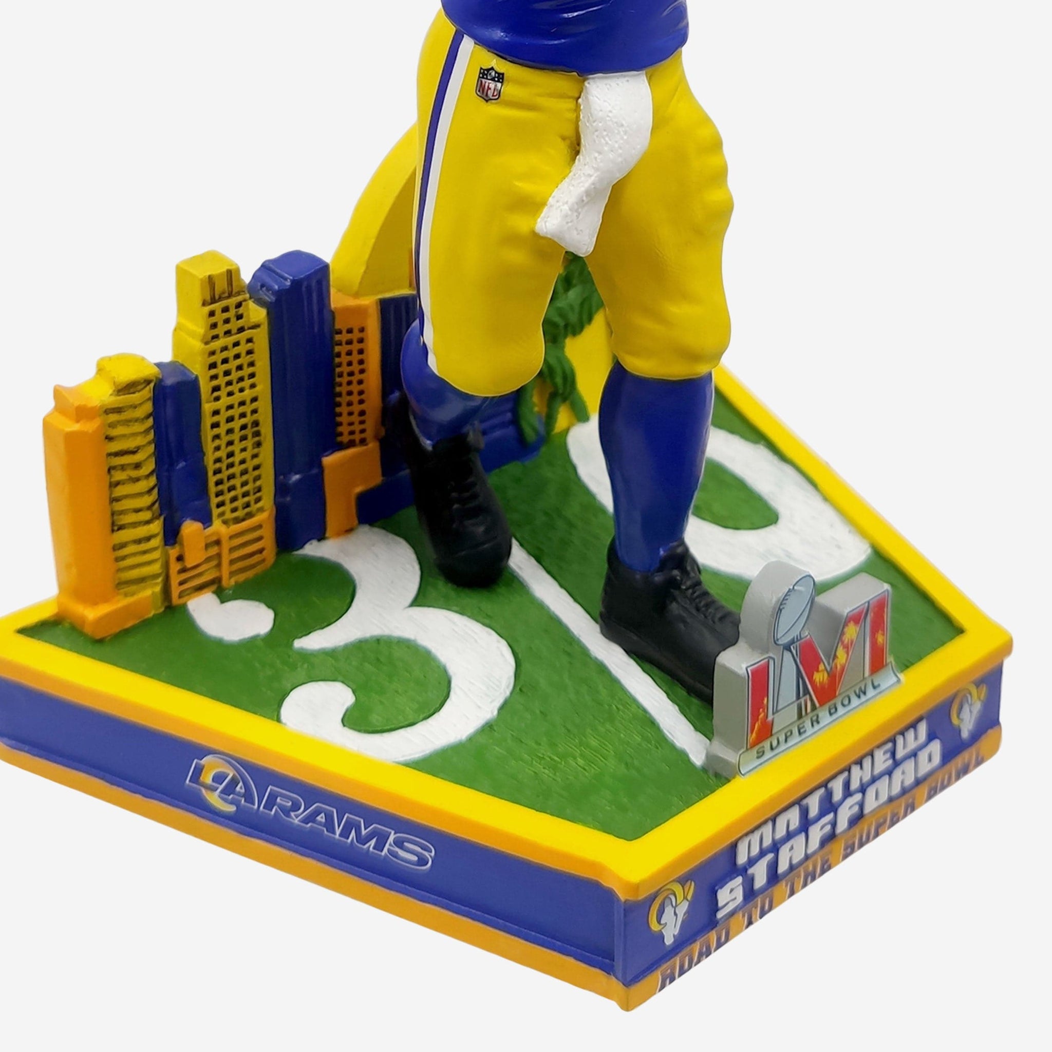 Matthew Stafford Los Angeles Rams Road To Super Bowl Bobblehead FOCO