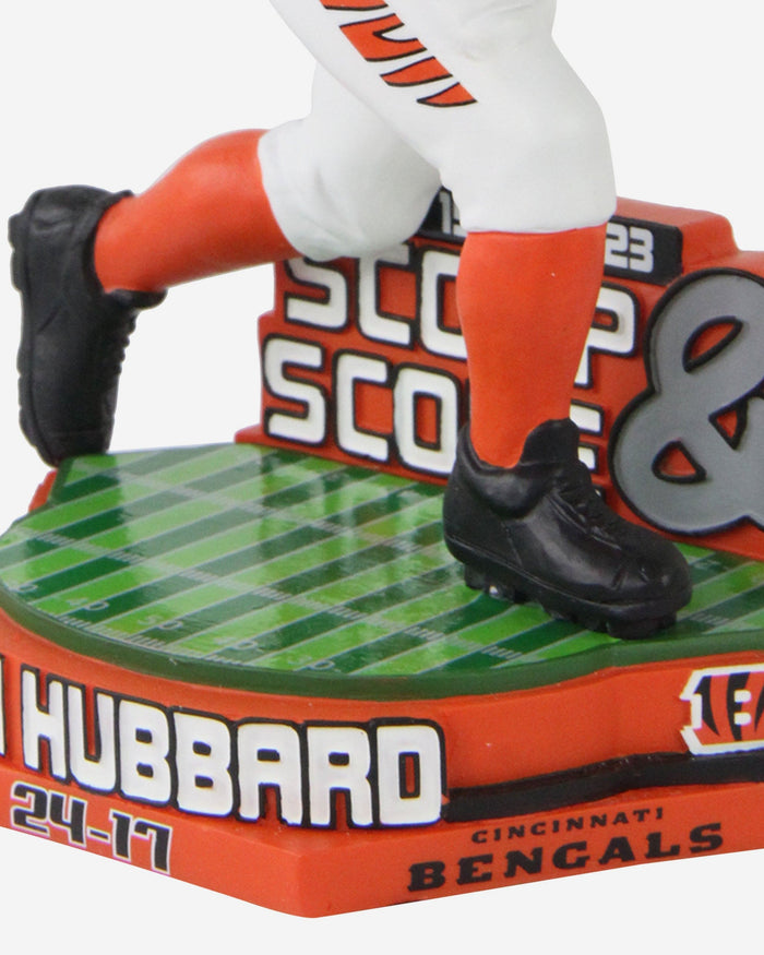 Sam Hubbard Cincinnati Bengals Longest Playoff Scoop And Score Bobblehead FOCO - FOCO.com