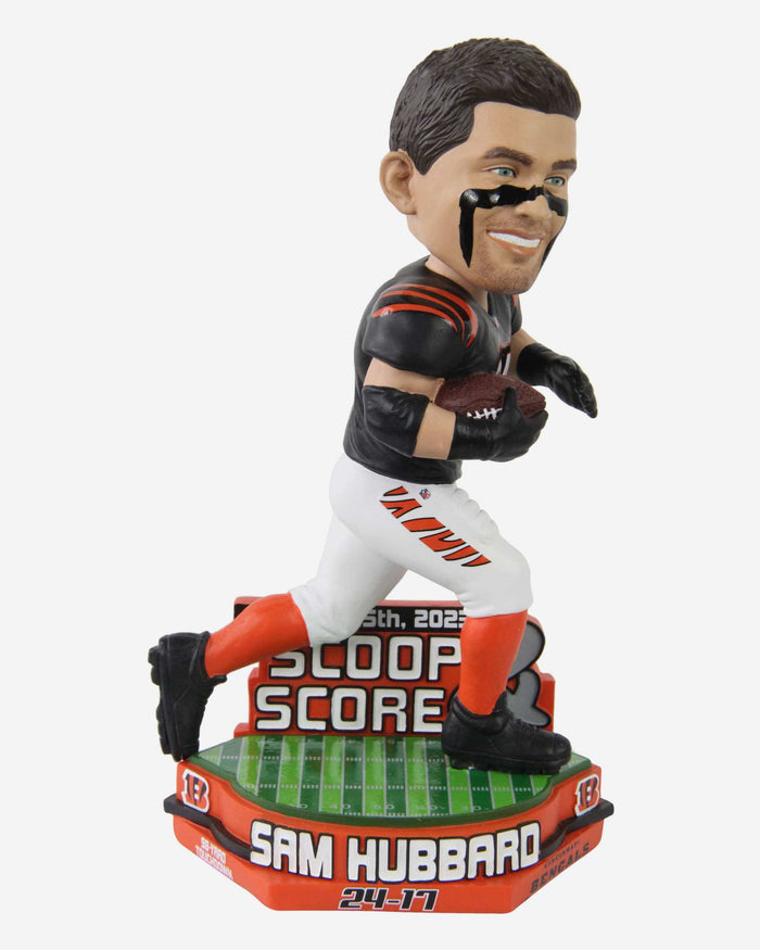 Sam Hubbard Cincinnati Bengals Longest Playoff Scoop And Score Bobblehead FOCO - FOCO.com