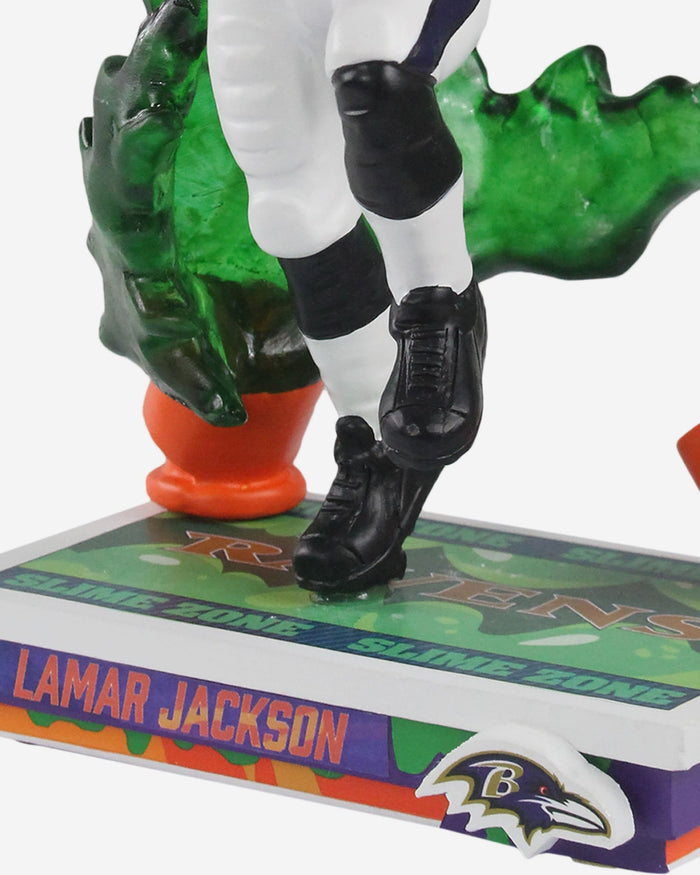 Lamar Jackson Baltimore Ravens Slime Zone Bobblehead FOCO - FOCO.com