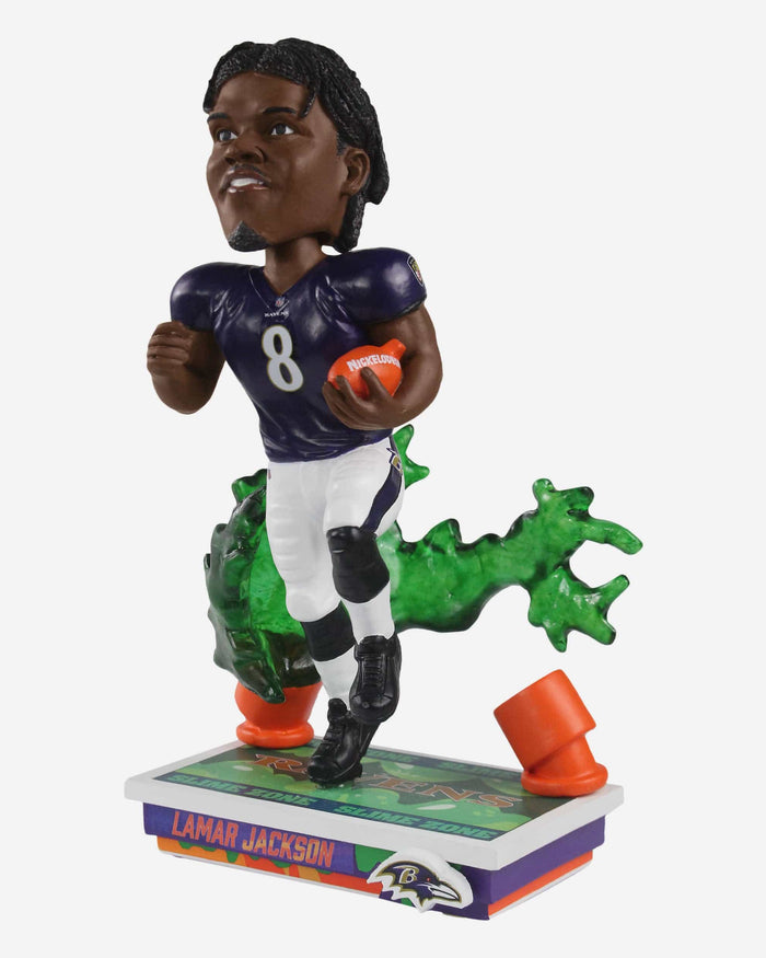 Lamar Jackson Baltimore Ravens Slime Zone Bobblehead FOCO - FOCO.com