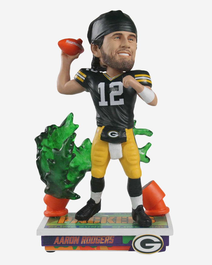 Aaron Rodgers Green Bay Packers Slime Zone Bobblehead FOCO - FOCO.com