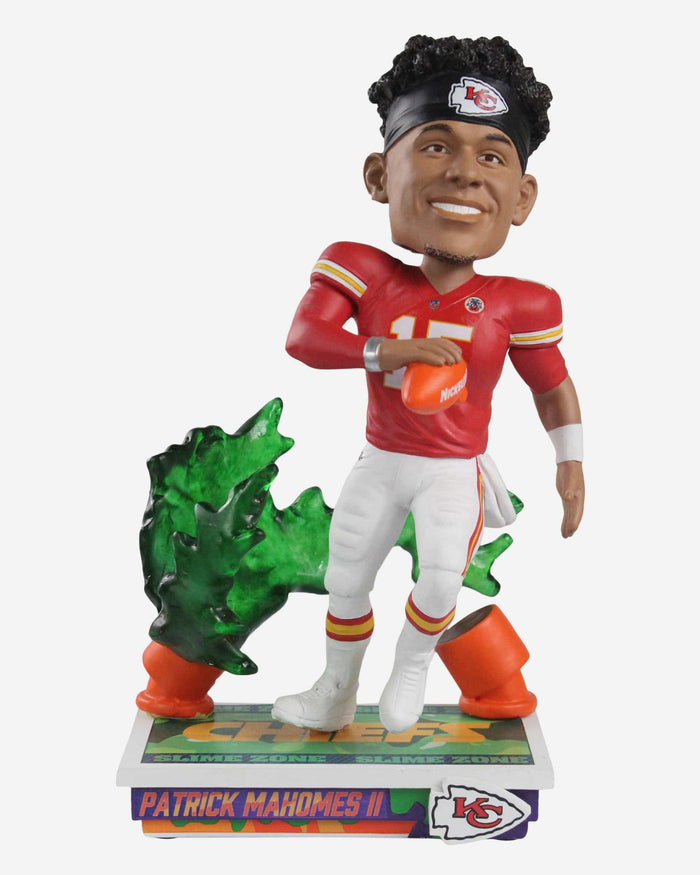 Patrick Mahomes Kansas City Chiefs Slime Zone Bobblehead FOCO - FOCO.com