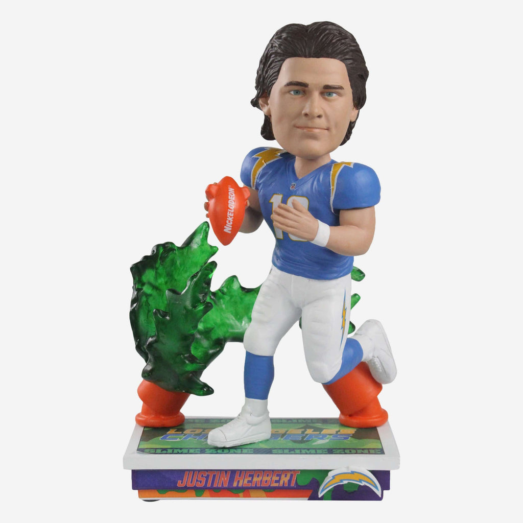 Justin Herbert Los Angeles Chargers Slime Zone Bobblehead FOCO - FOCO.com