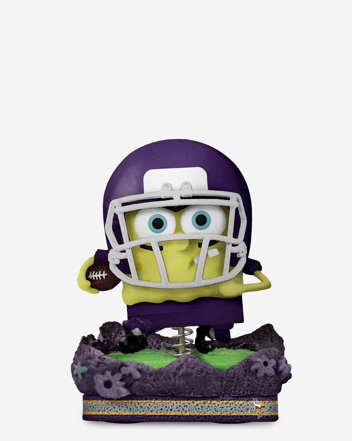 Minnesota Vikings SpongeBob SquarePants Gridiron Great Bobblehead FOCO - FOCO.com