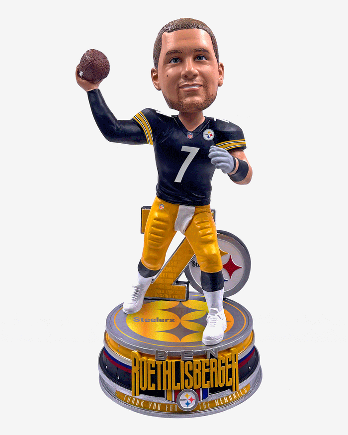 Ben Roethlisberger Pittsburgh Steelers Career Stats Spinning Bobblehead