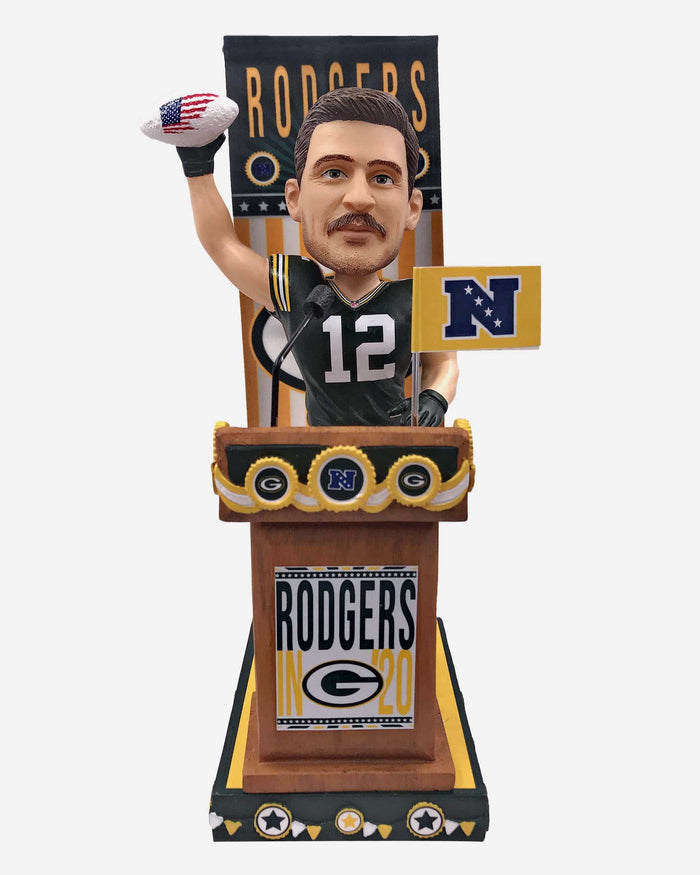 Aaron Rodgers Green Bay Packers Swing Vote Series Bobblehead FOCO - FOCO.com