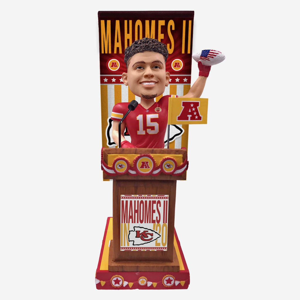 Patrick Mahomes Kansas City Chiefs Swing Vote Series Bobblehead FOCO - FOCO.com