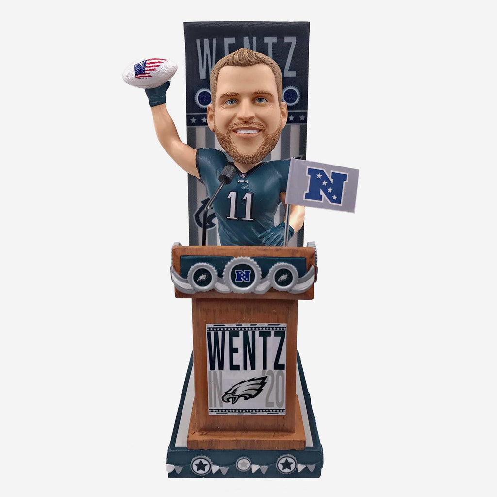 Carson Wentz Philadelphia Eagles Swing Vote Series Bobblehead FOCO - FOCO.com
