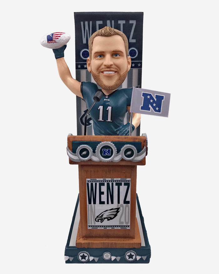 Carson Wentz Philadelphia Eagles Swing Vote Series Bobblehead FOCO - FOCO.com