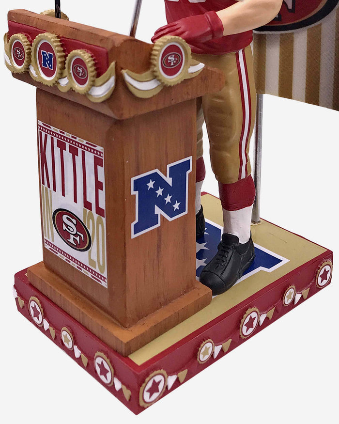 George Kittle San Francisco 49ers Swing Vote Series Bobblehead FOCO - FOCO.com