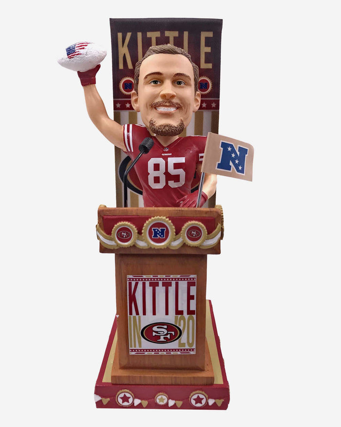 George Kittle San Francisco 49ers Swing Vote Series Bobblehead FOCO - FOCO.com