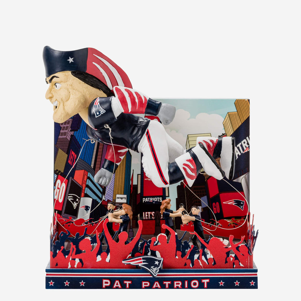 Pat The Patriot New England Patriots Thanksgiving Mascot Bobblehead FOCO - FOCO.com